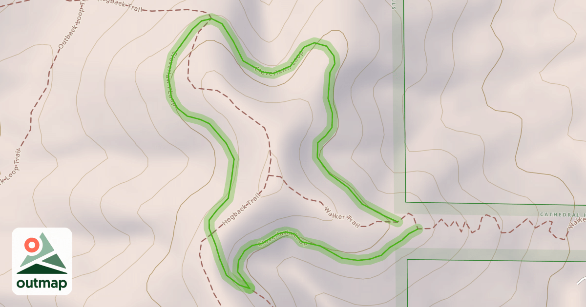 Map of Cloverlawn Loop