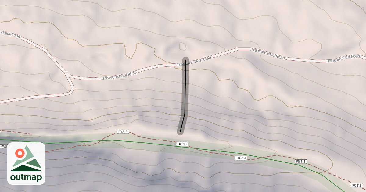 Map of Knife Ridge Gully #1