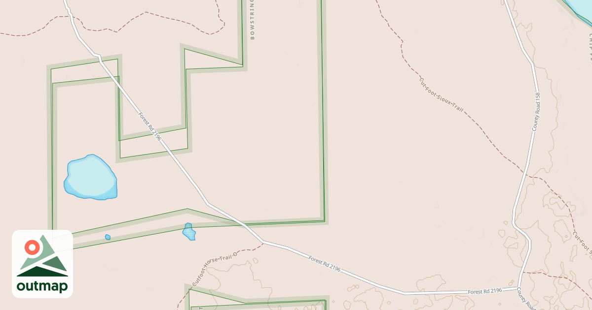 Map of Cutfoot Horse Trail I