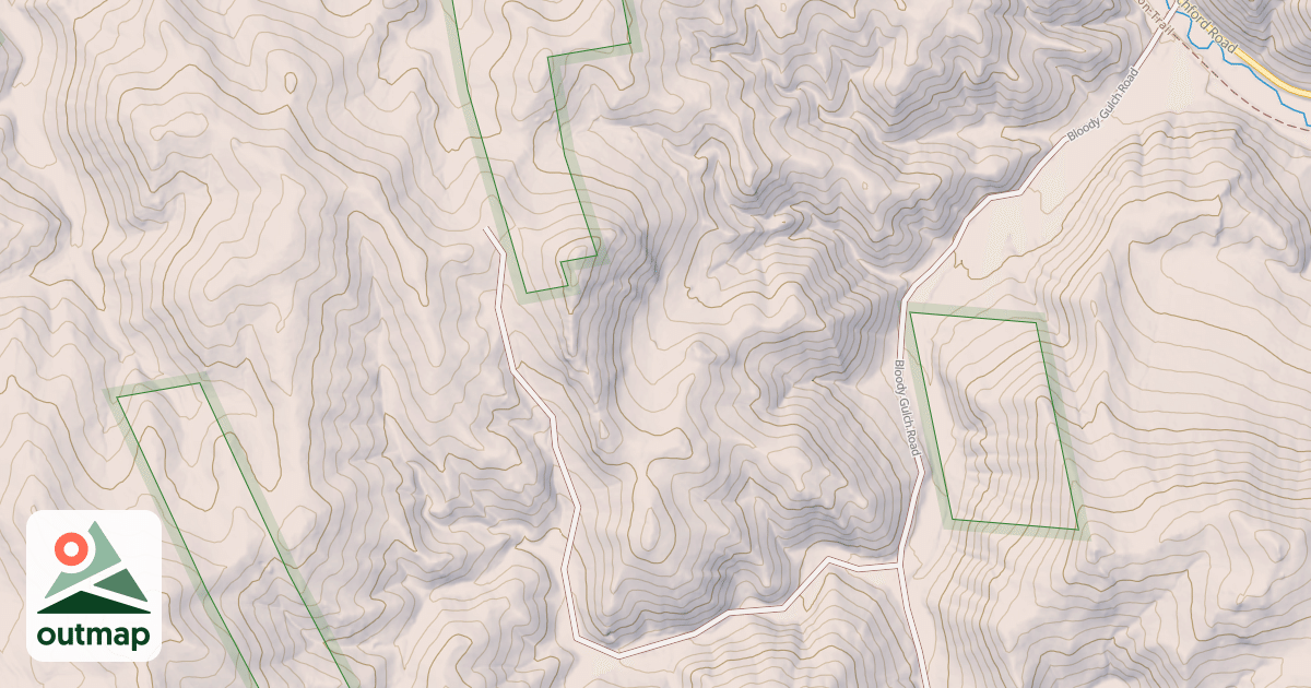 Map of BLOODY GULCH BR. 1A