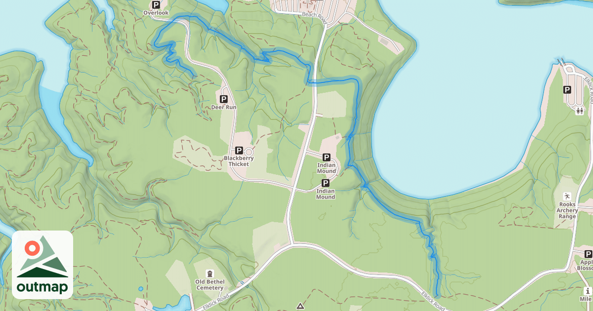 Map of Backpack Trail