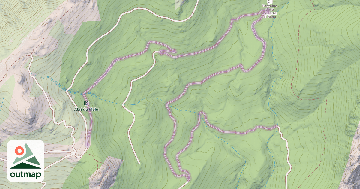 Map of Forêt domaniale de Melo