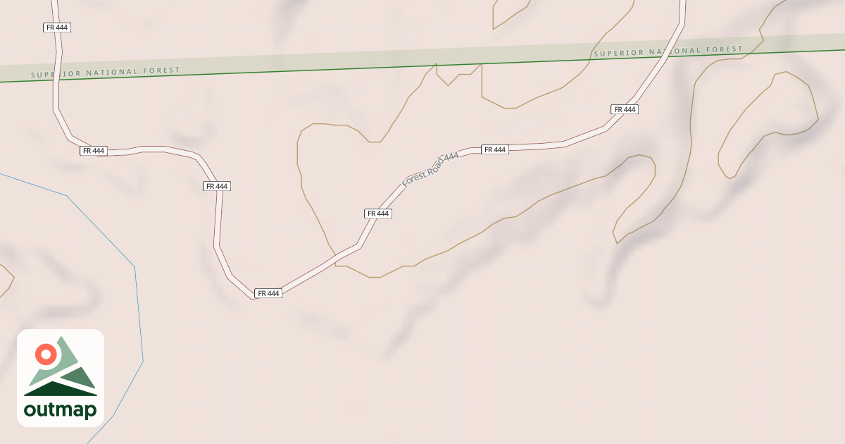 Map of Kawishiwi Triangle Crocket Lk