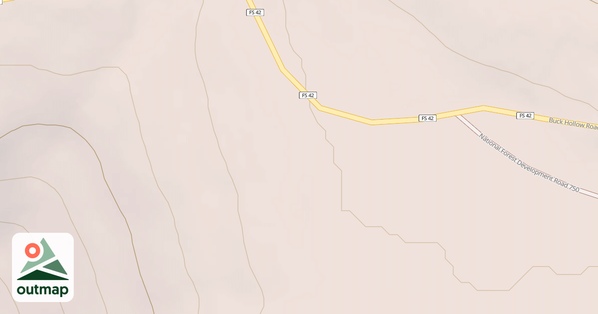 Map of USFS Motor Vehicle Use Map Roads {0752DE51-05B1-4FFD-B887-52A758F1CFDC}