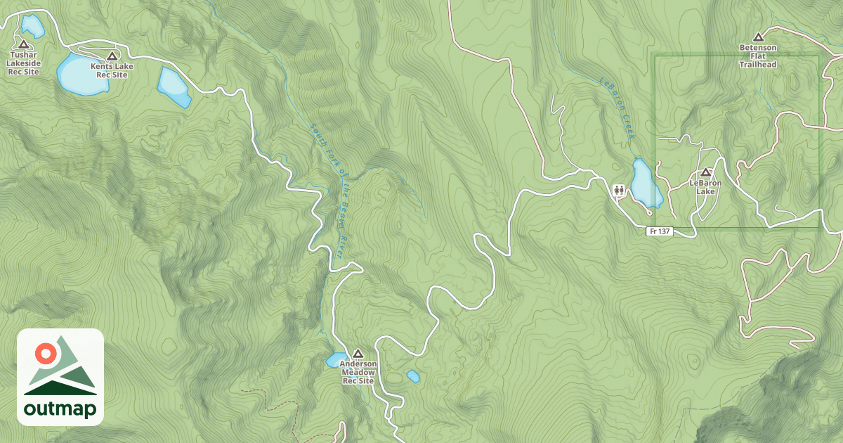 Map of WARDS CACHE - BUCK PASTURE