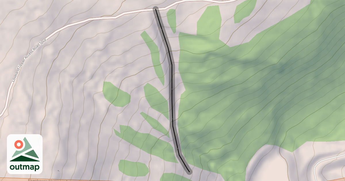 Map of Sunburst Chutes