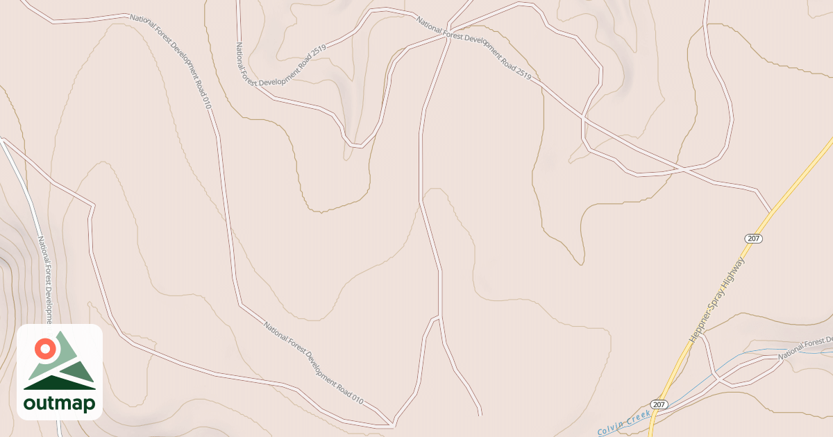 Map of USFS Motor Vehicle Use Map Roads {B5036672-5DA0-4450-9C9E-7CD02932F01F}