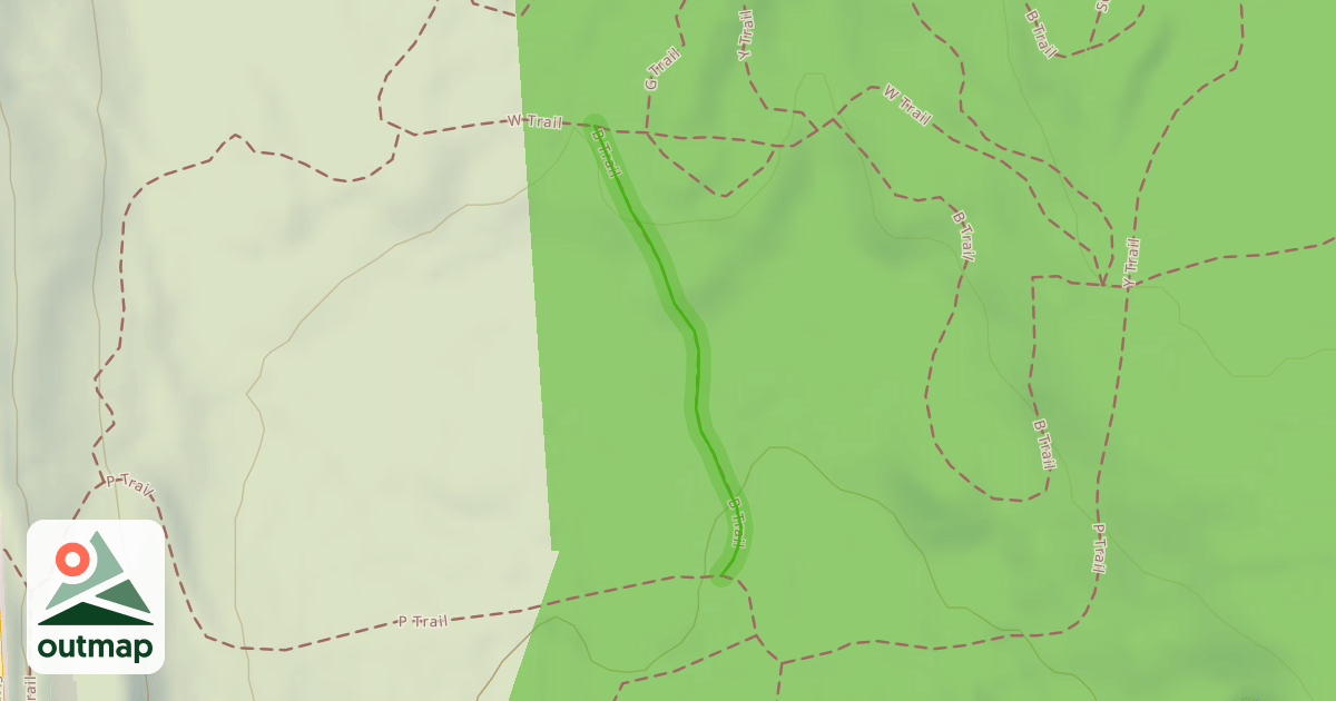 Map of B Trail