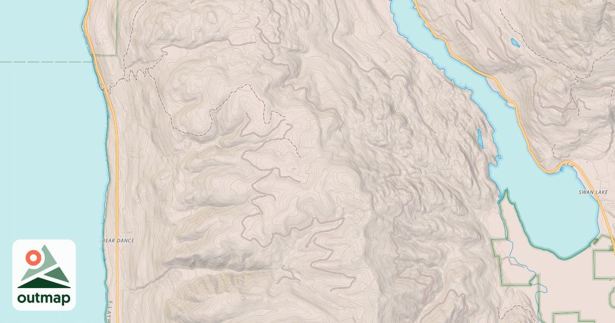 Map of CRANE MTN SNOWMOBILE SPUR A