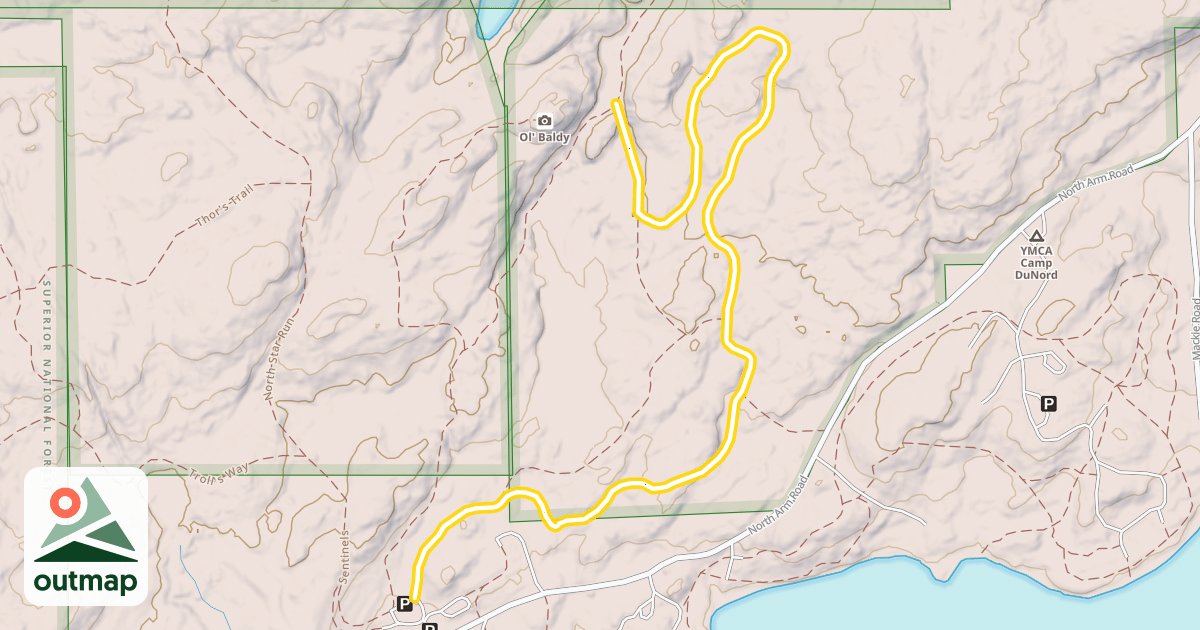 Map of Moose Horn Loops