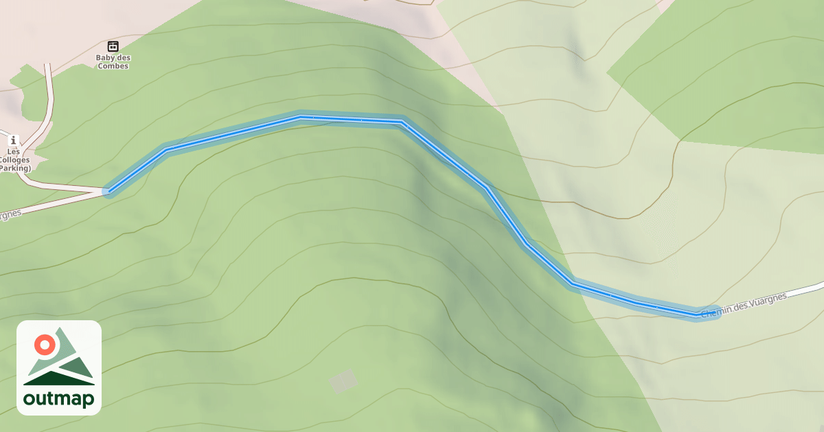 Map of Chemin des Vuargnes