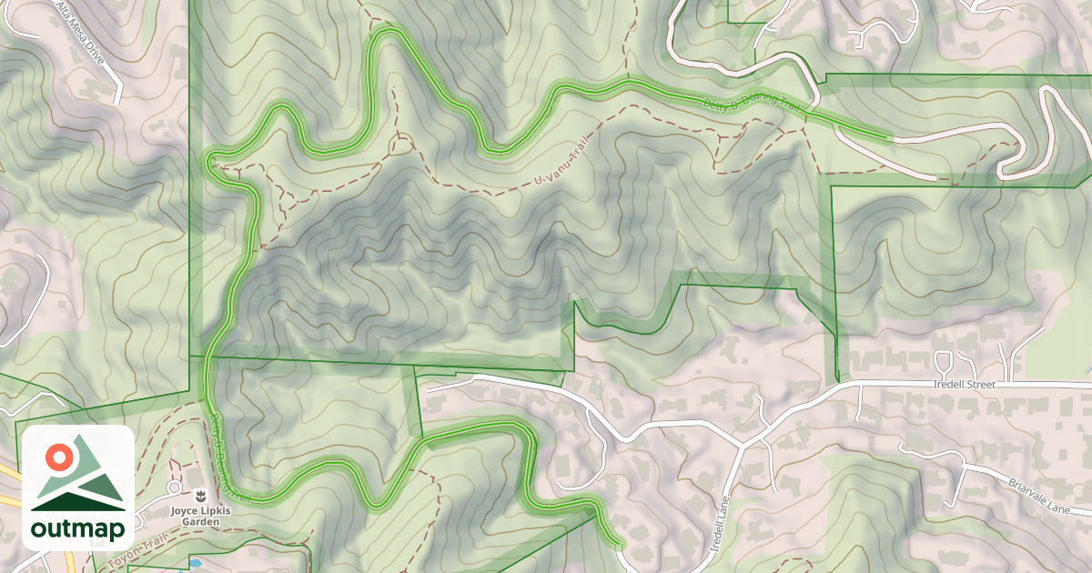 Map of Betty B. Dearing Trail