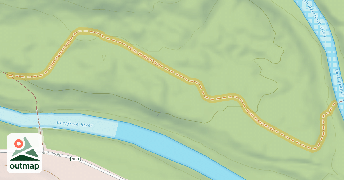 Map of East Branch Trail