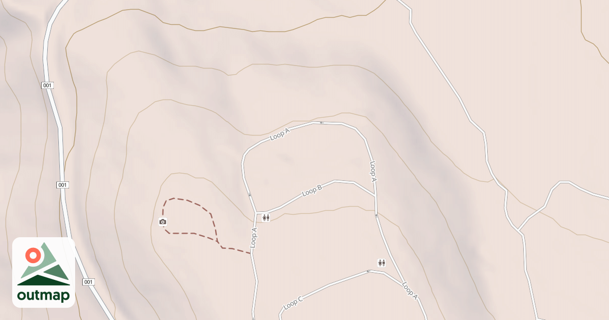 Map of SCOUT MTN. CG LOOP A