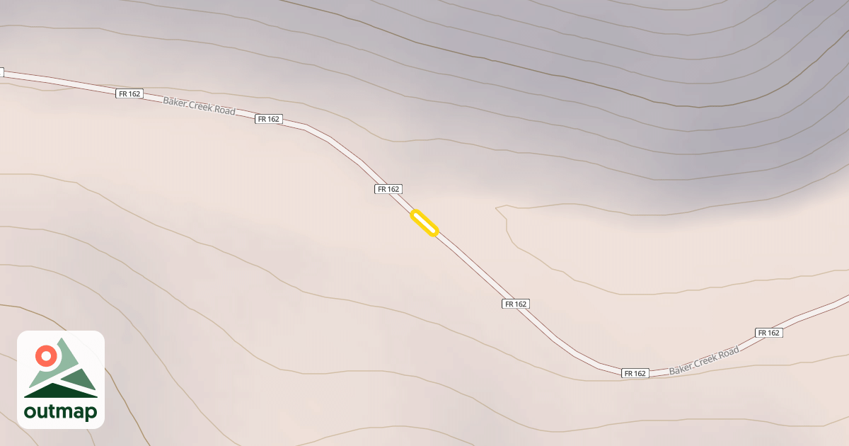 Map of Baker Creek Road