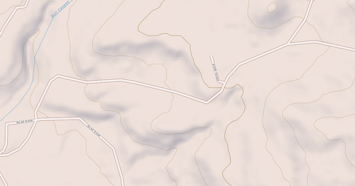 Map preview of BLM National GTLF Public Motorized Roads 74ffbb58-0c37-4418-9242-7cf456e5cf0f