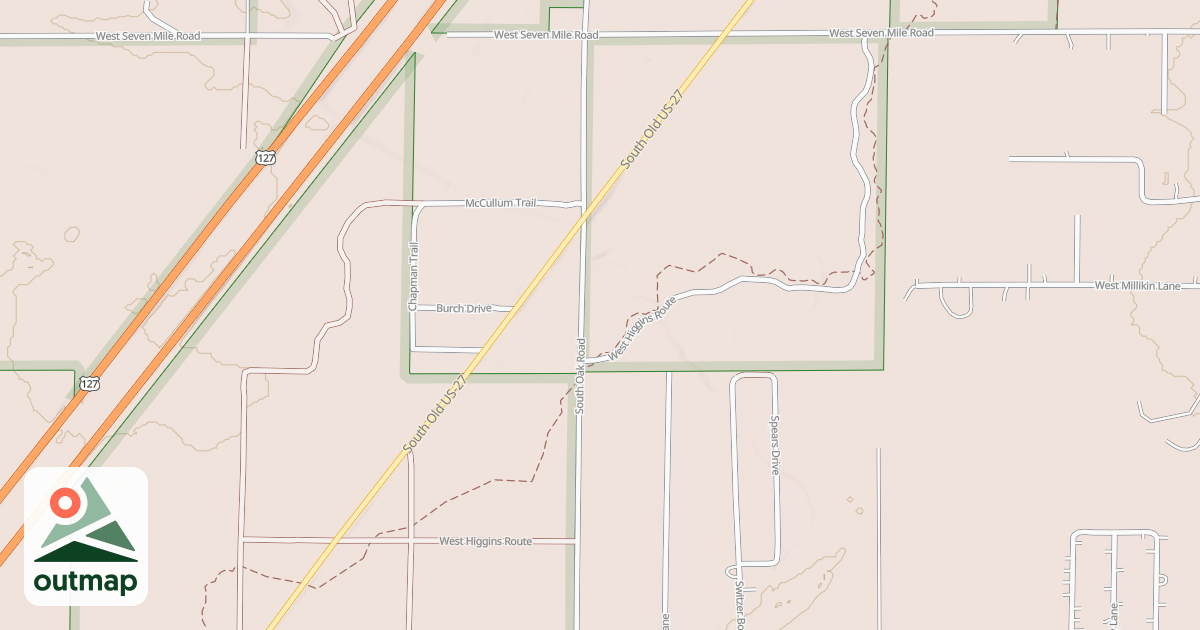 Map of Beaver Creek Trail Mccct