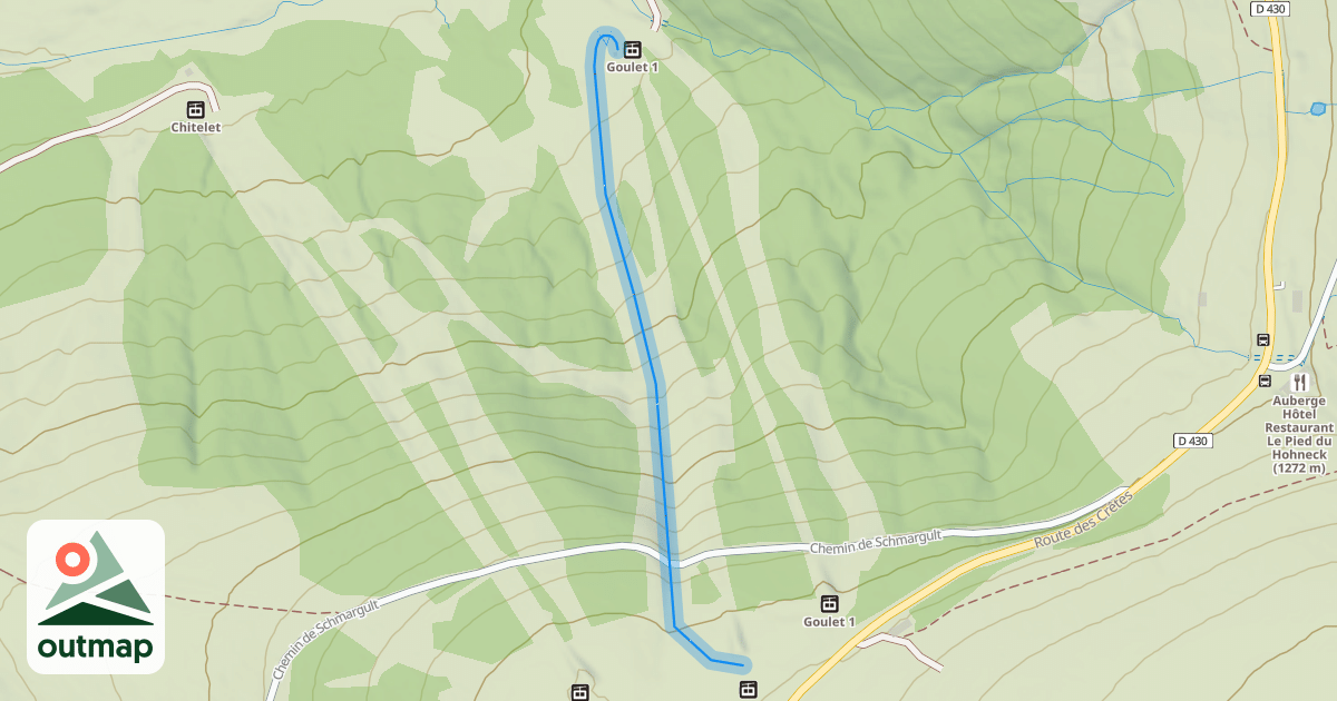 Map of Goulet Rouge