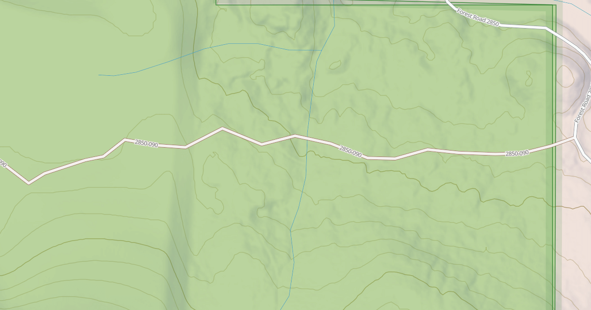 Map preview of USFS National Forest System Roads {1659F6A5-FF2E-4E38-92A9-D08D600CFE3A}