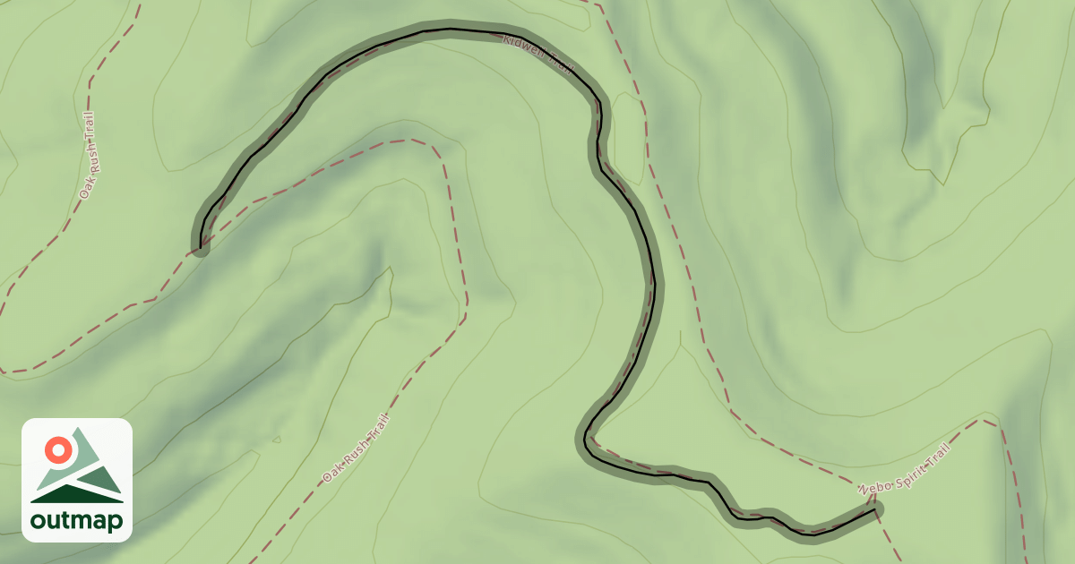 Map of Kidwell Trail