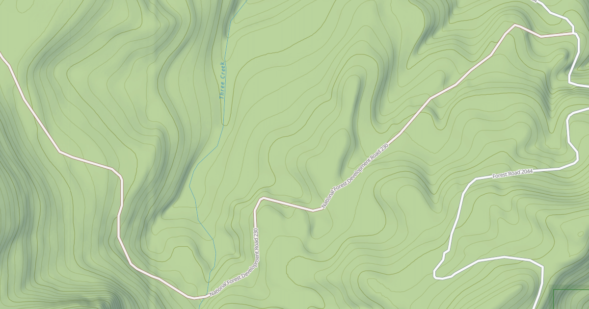 Map preview of GORDON LAKES RD