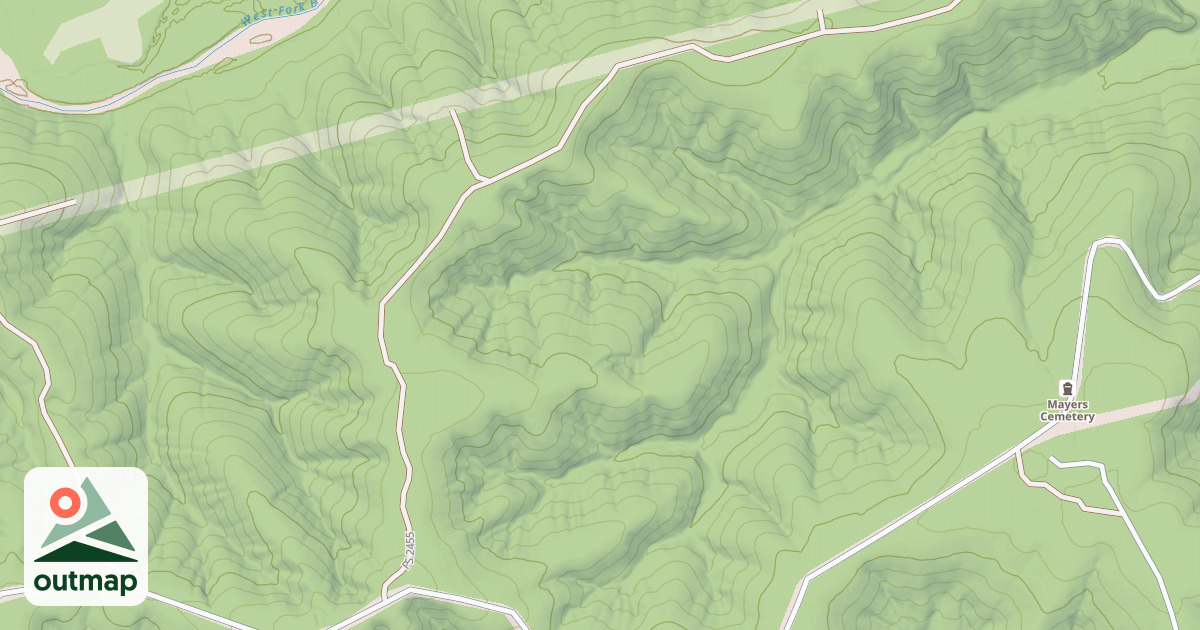 Map of MAYES CEMETERY
