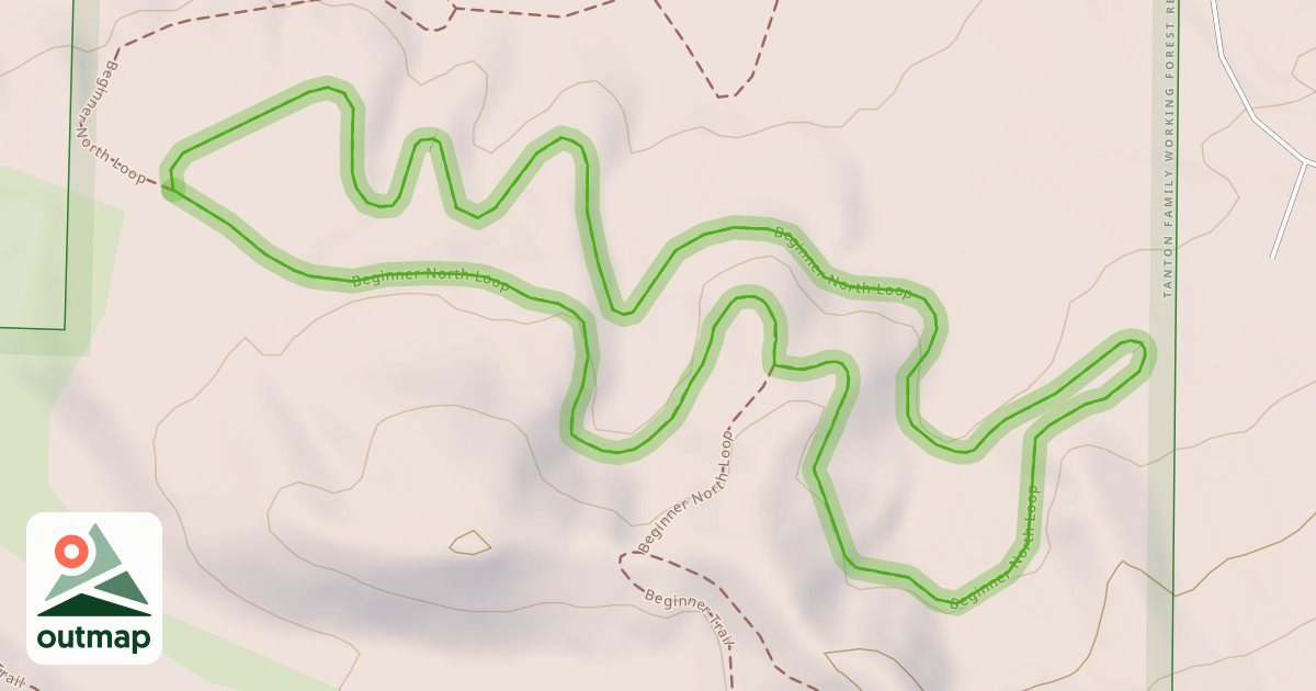Map of Beginner North Loop