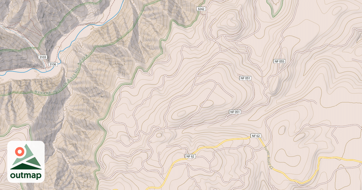 Map of CROSS CANYON