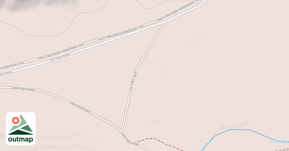 Map of ELK TRACK SPUR