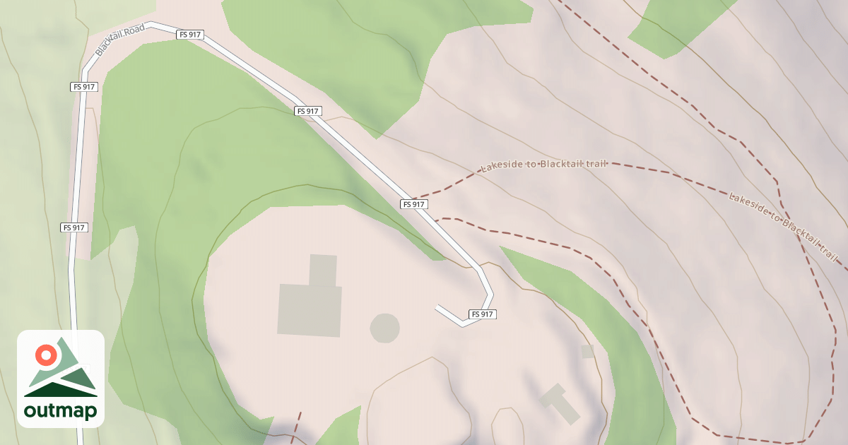 Map of BLACKTAIL ROAD