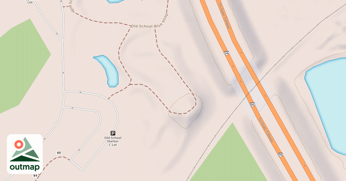 Map of Old School Sledding Hill
