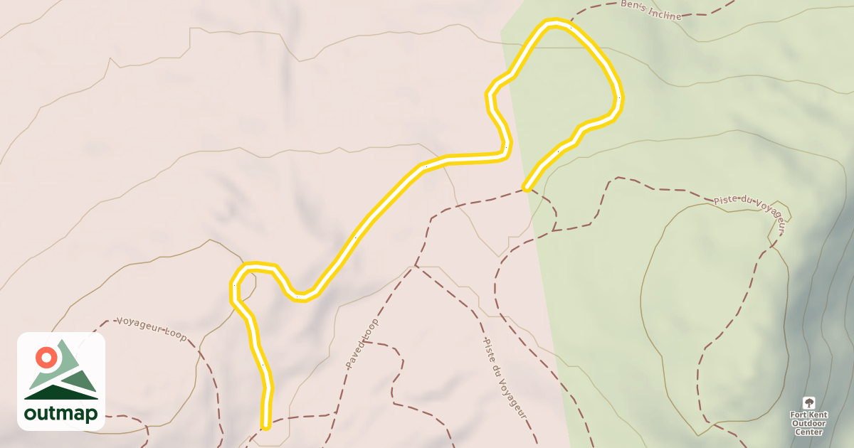 Map of Piste du Voyageur