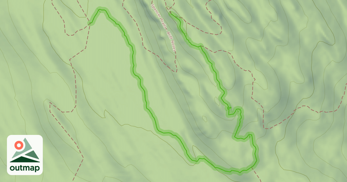 Map of Whitefish Trail - Lookout Trail