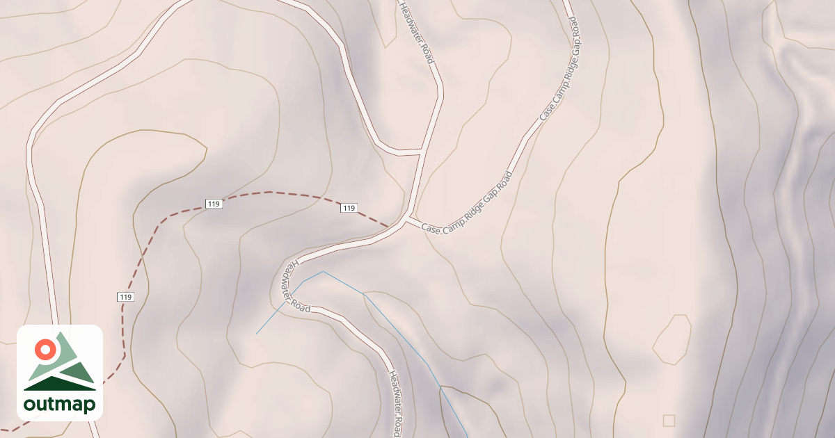 Map of CASE CAMP RIDGE GAP