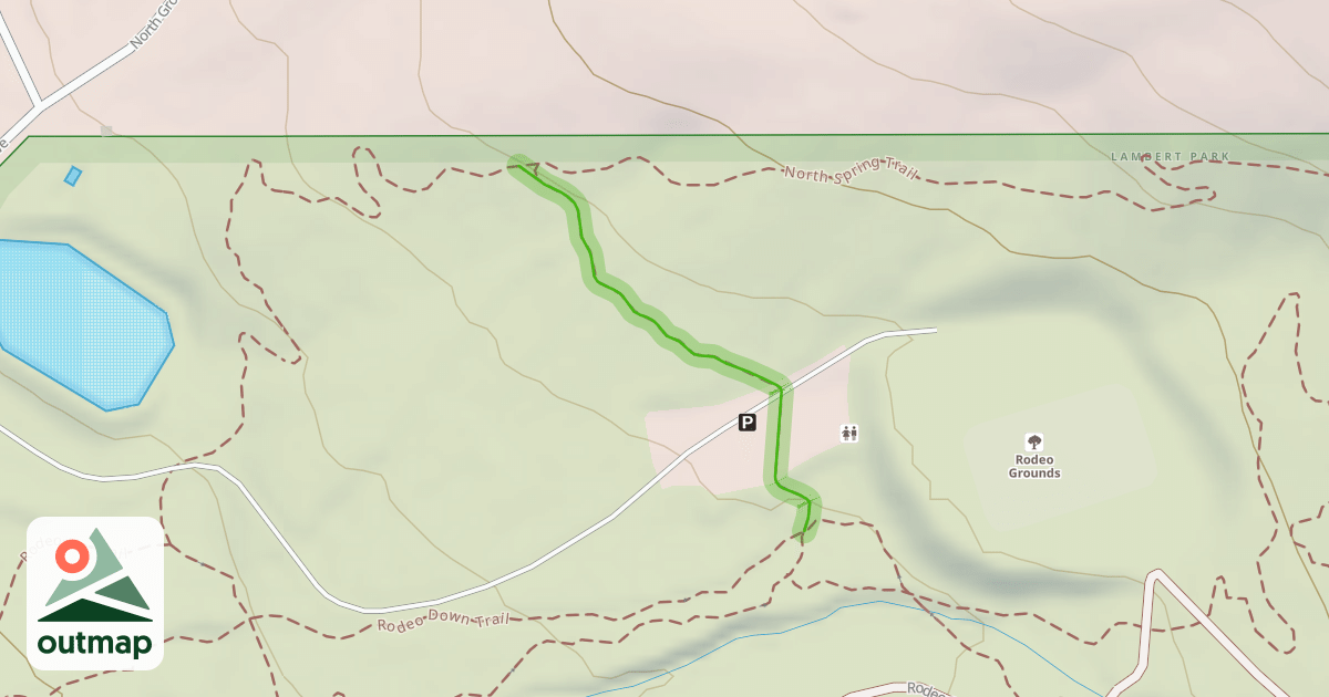 Map of Rodeo Trailhead Connector Trail