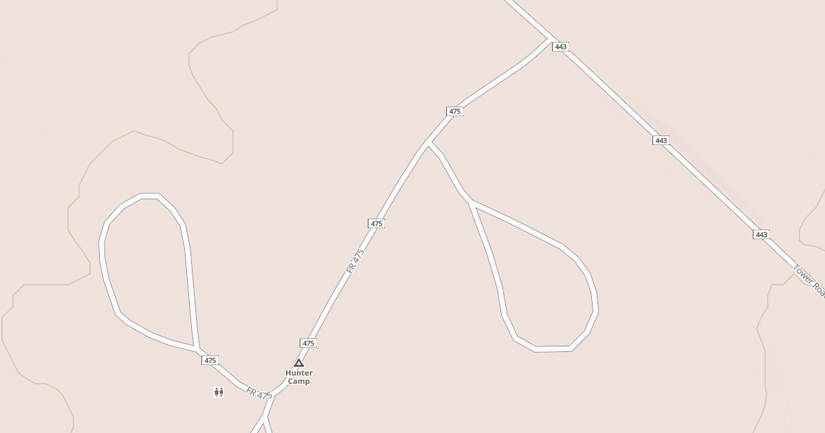 Map preview of USFS Motor Vehicle Use Map Roads {2ADA39A9-4F6D-48F7-848F-C1EA37F7D1A8}