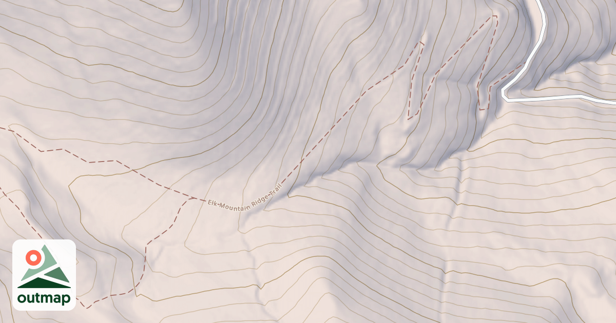 Map of Elk Mountain Ridge