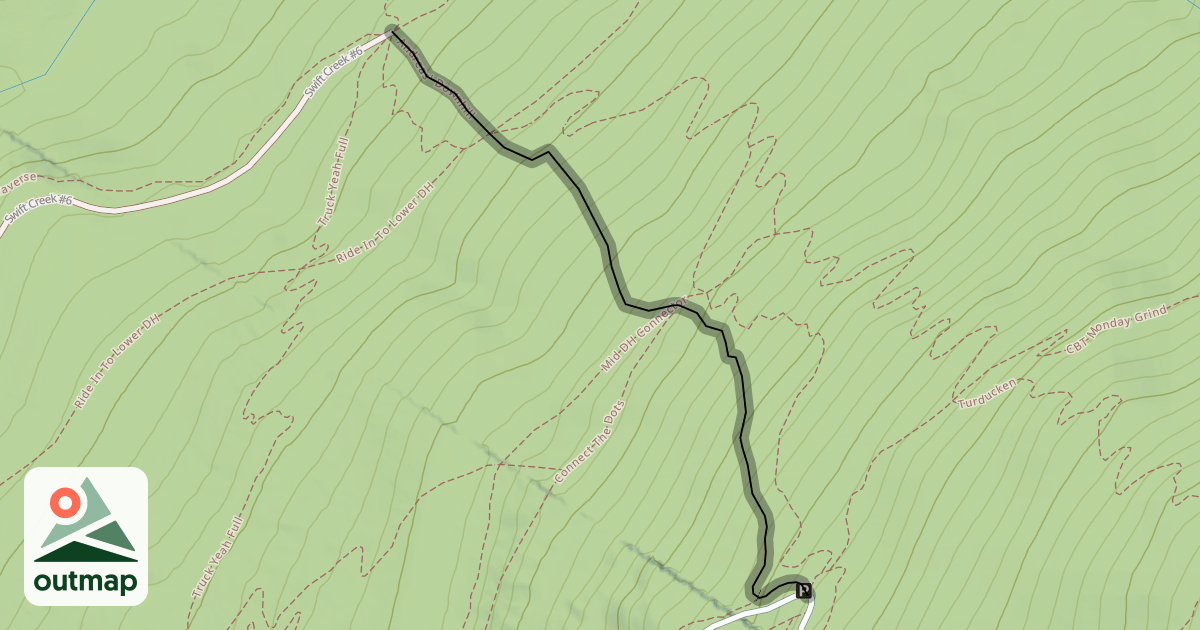 Map of Andreas' Downhill