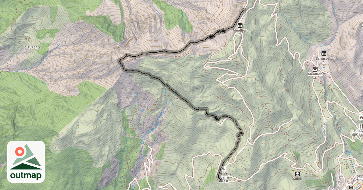 Map of Le Roc d'Alibrandes