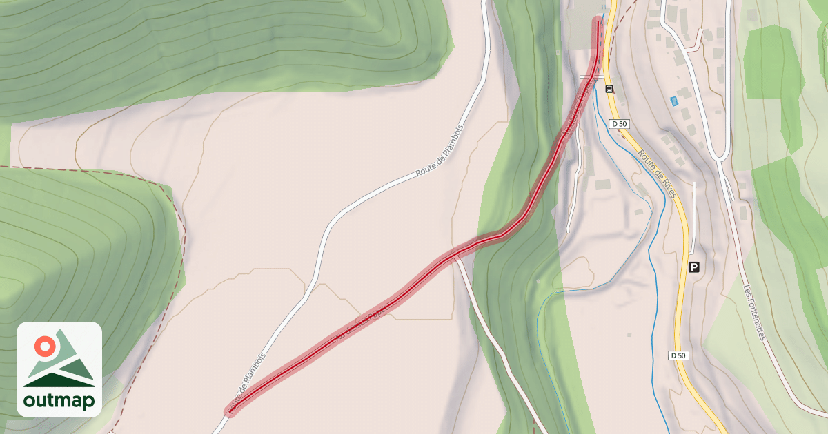 Map of Au dessus Papet