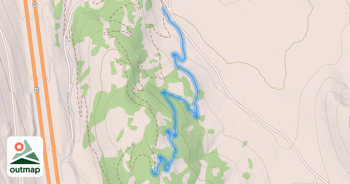 Map of Family Truckster Trail