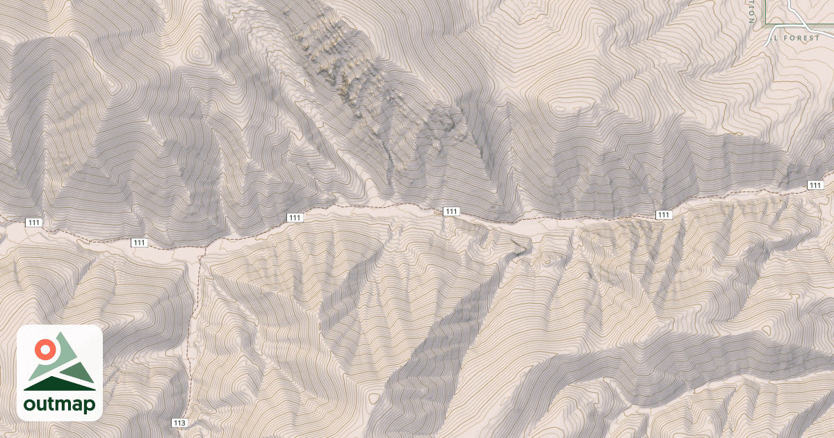 Map of Webber Creek - Divide Creek