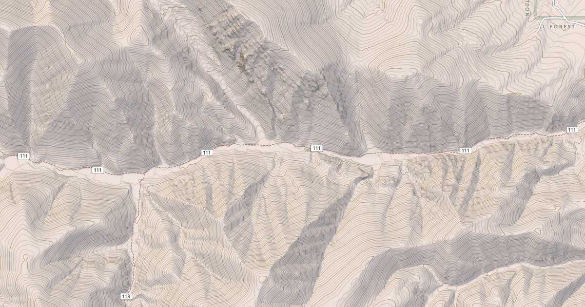 Map preview of Webber Creek - Divide Creek