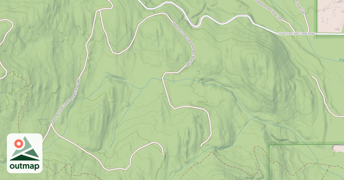 Map of HOSMER CREEK