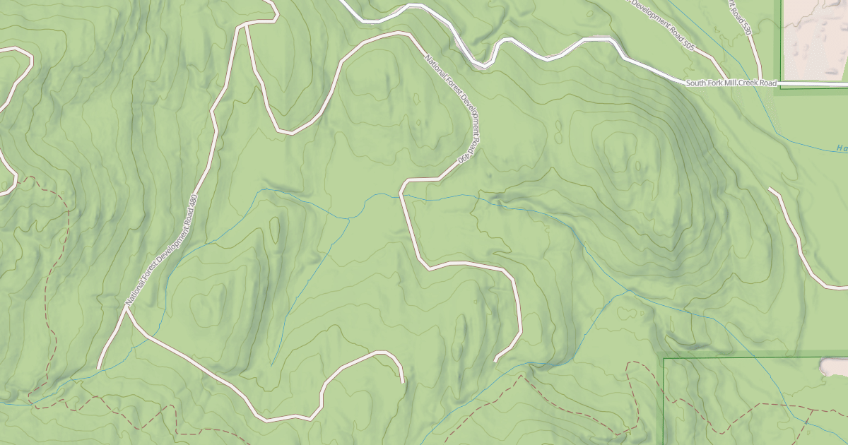 Map preview of HOSMER CREEK