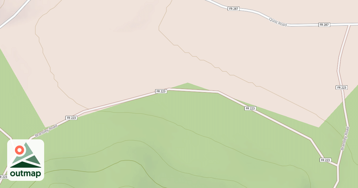 Map of BRANSLEY
