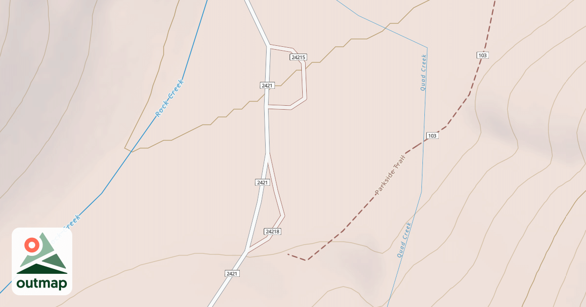 Map of DISPERSED CAMPSITE