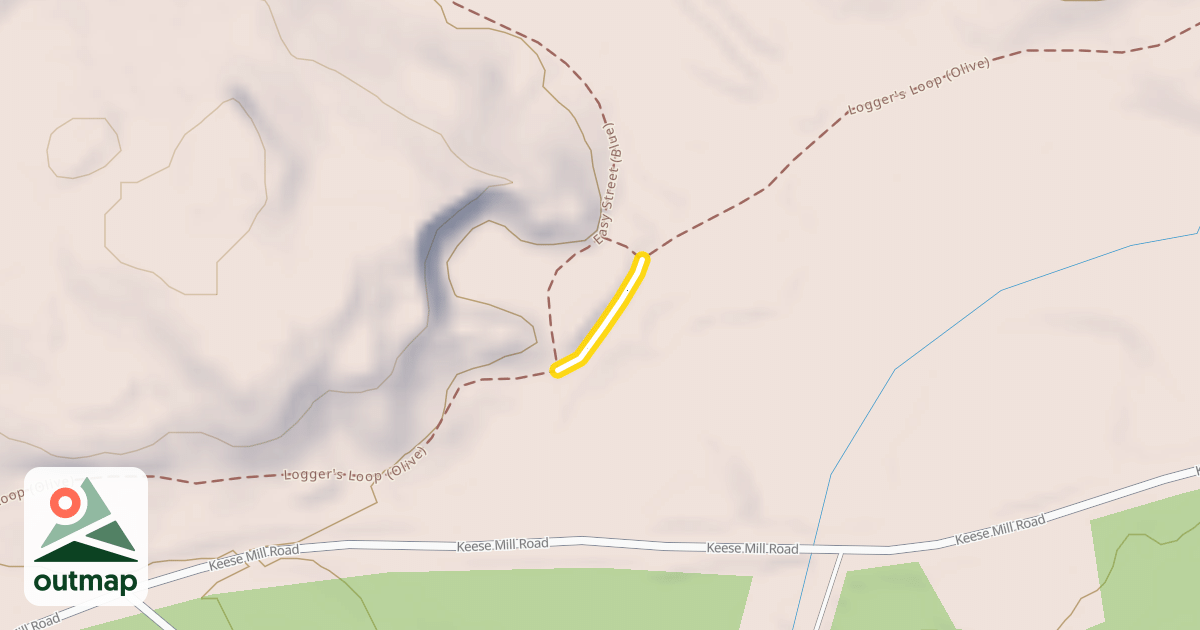Map of Logger's Loop (Olive)