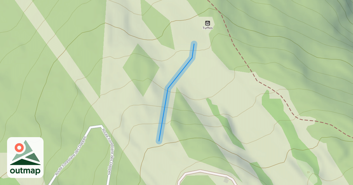 Map of Dévers des Tuffes