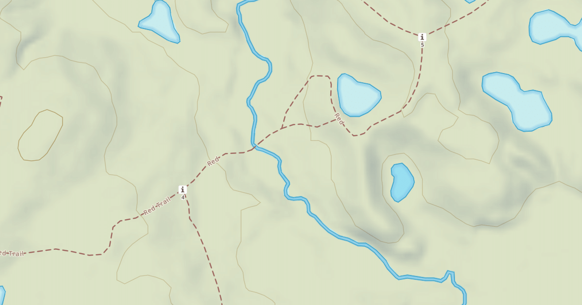 Map preview of Bald Mountain Rec. Area - Red Trail